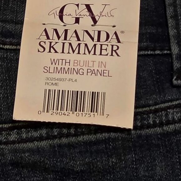 Women's Gloria Vanderbilt Amanda Skimmer Capri Pants Color: Rome Size: 10 - Picture 4 of 4